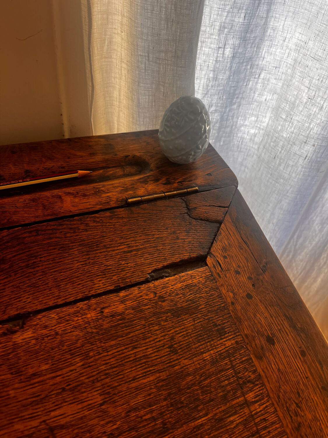 Antique sloped desk / vintage secretary