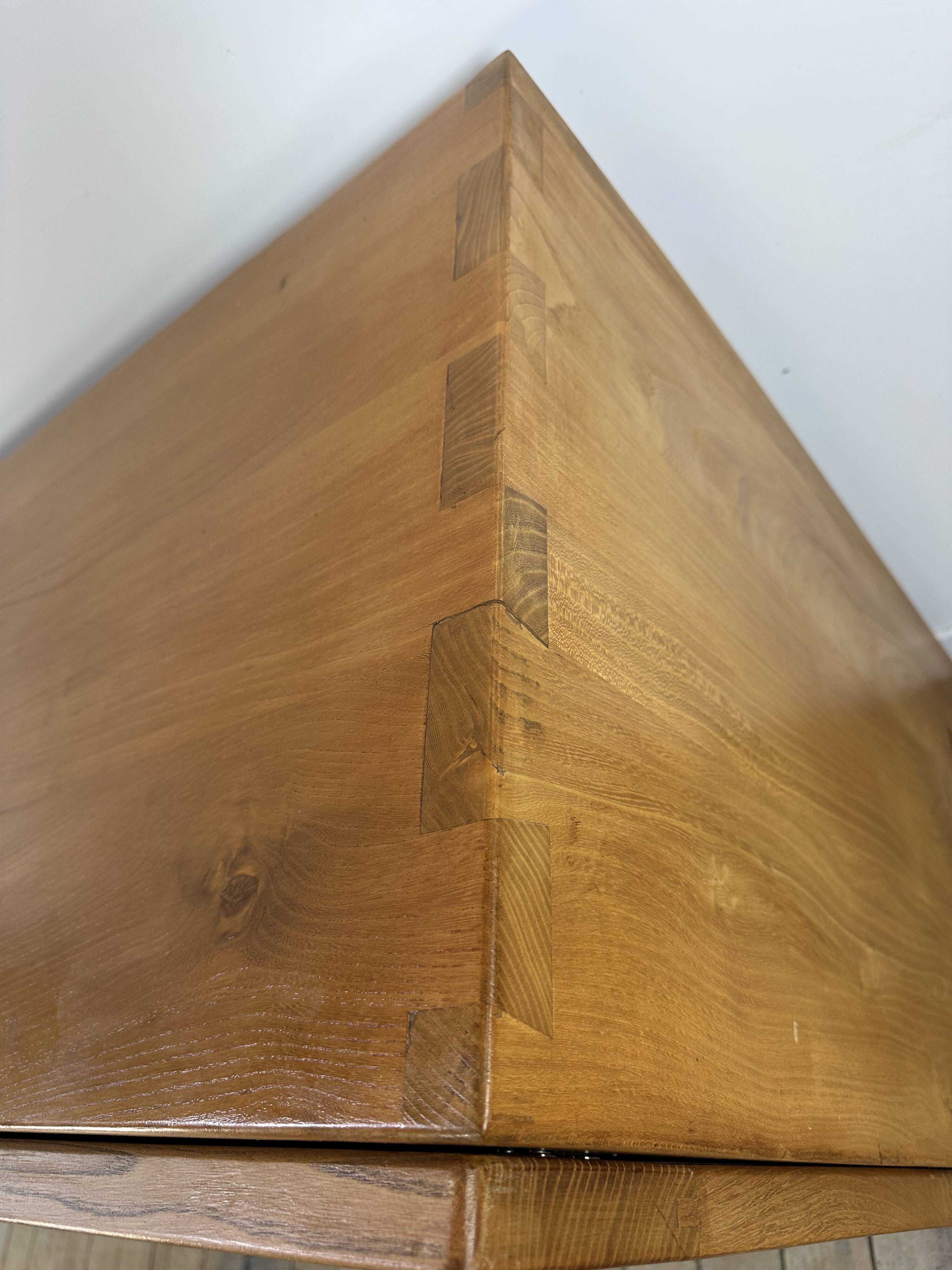 Massive oiled elm enfilade maison regain 1970