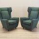 Fauteuil vert, design italien, années 1970, production : Italie