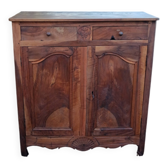 Louis XV provincial buffet in solid walnut