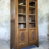 Large art deco glass cabinet.