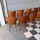 Set of 10 Baumann bistro chairs