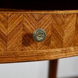 Petite Table de Salon en Marqueterie, style Transition Louis XV / Louis XVI – 1920