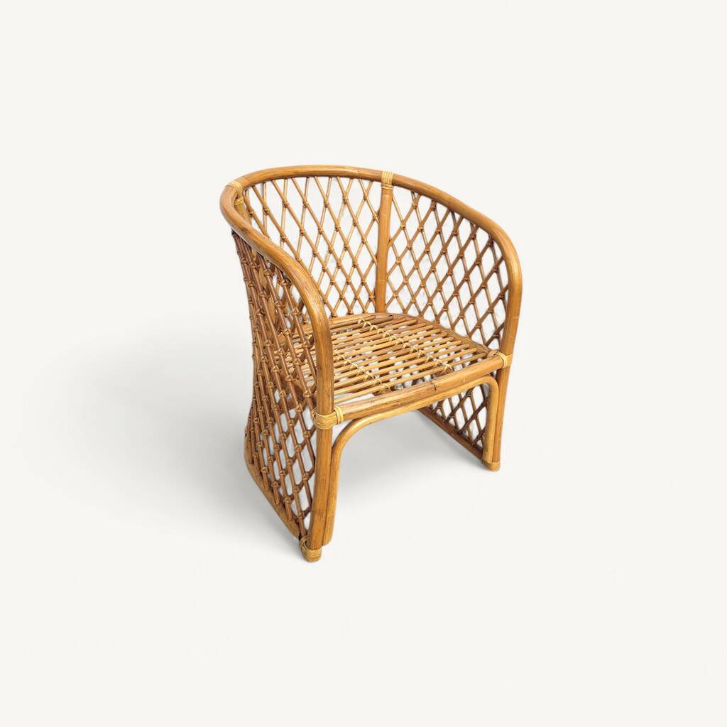 1970s adult rattan armchair