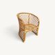 Fauteuil rotin, années 70