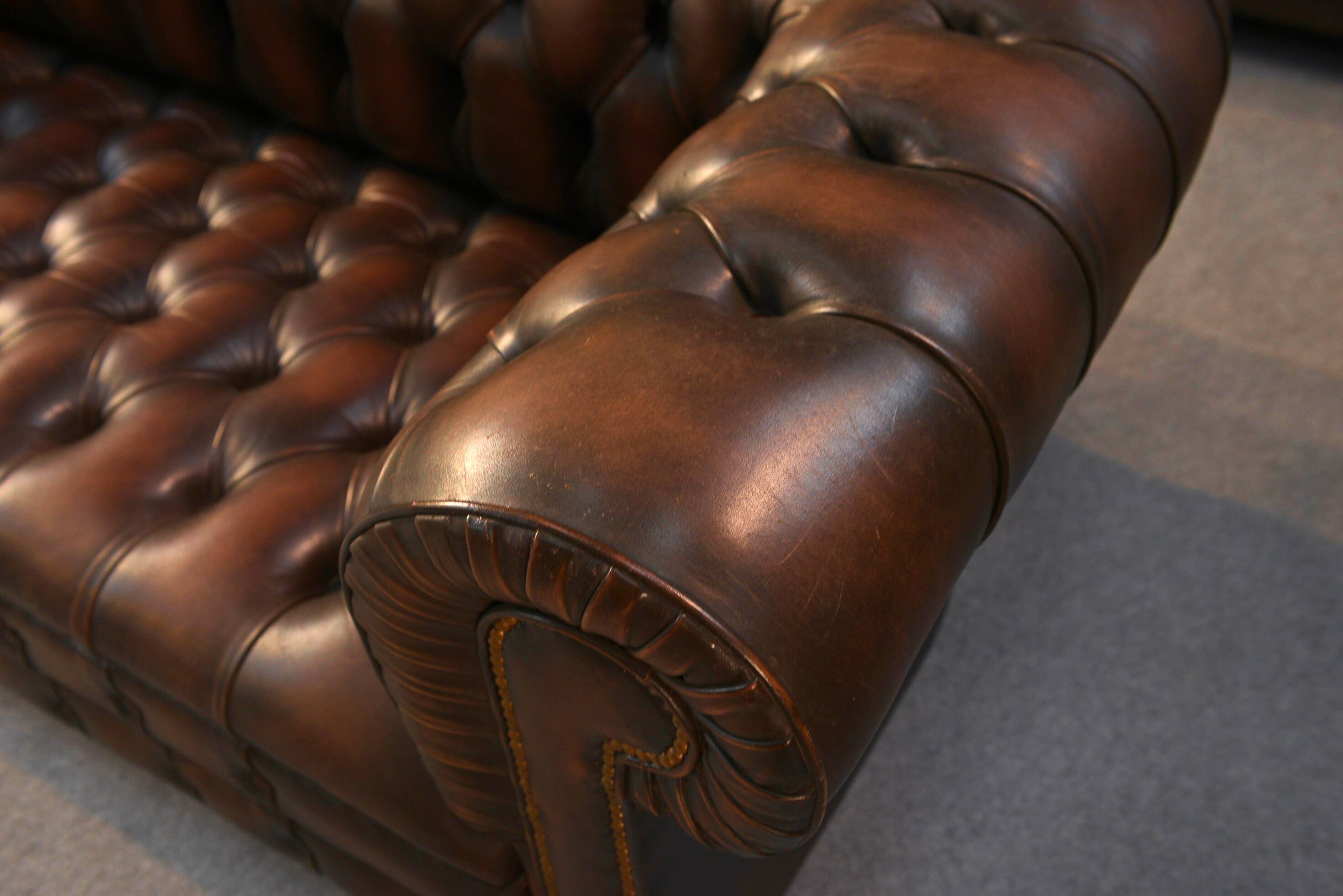 Canapé Chesterfield 1970's