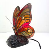 Stained glass butterfly lamp