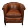 Vintage Dutch Cognac Colored Leather Club Chair