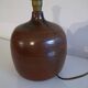 Vintage turned stoneware lamp