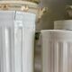 3 white Limoges porcelain Aluminate jars