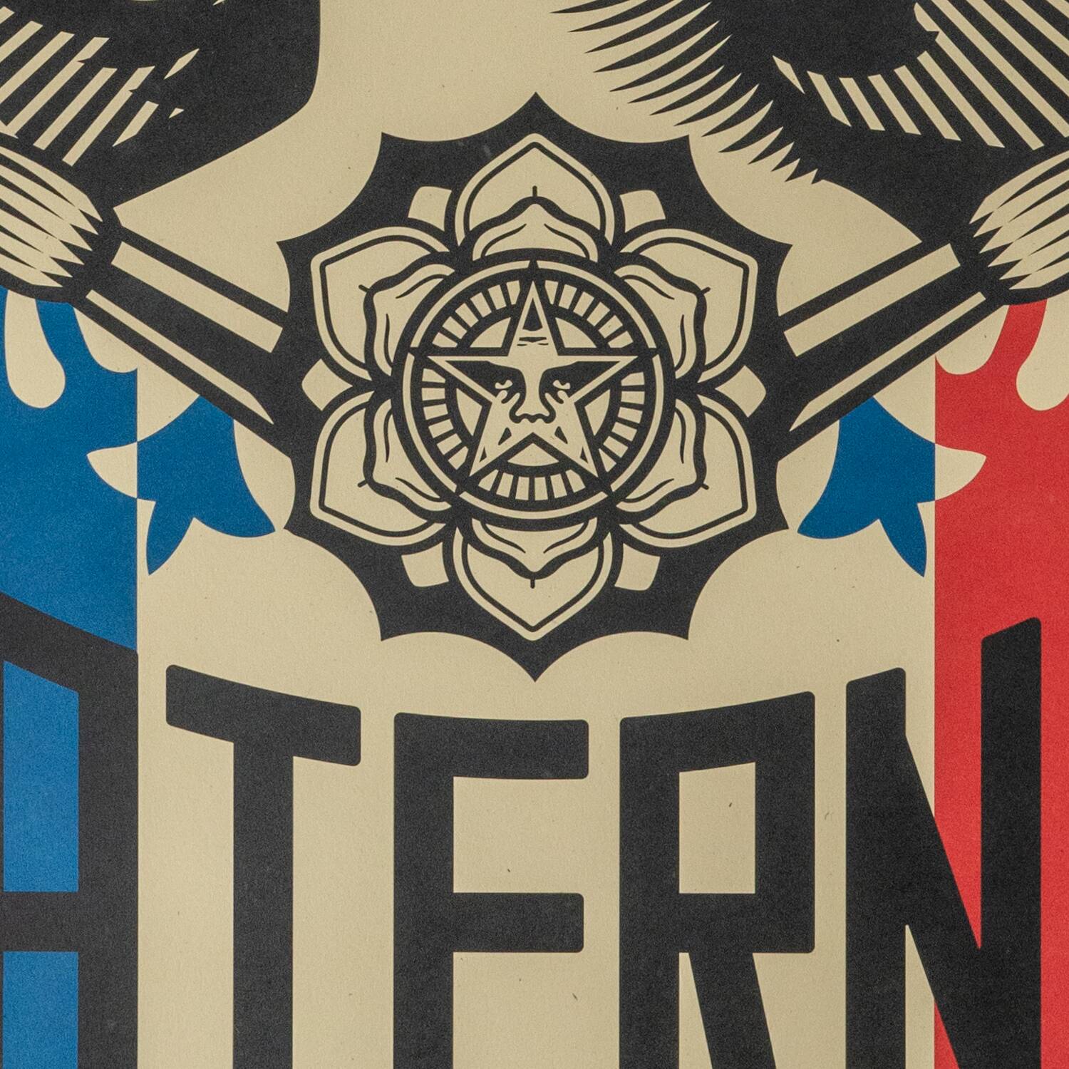 Shepard Fairey (Obey Giant): Liberty, Equality, Fraternity - Signed lithograph