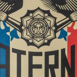 Shepard Fairey (Obey Giant): Liberty, Equality, Fraternity - Signed lithograph