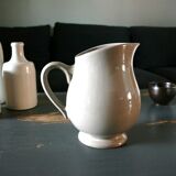 Taupe grey ceramic pitcher