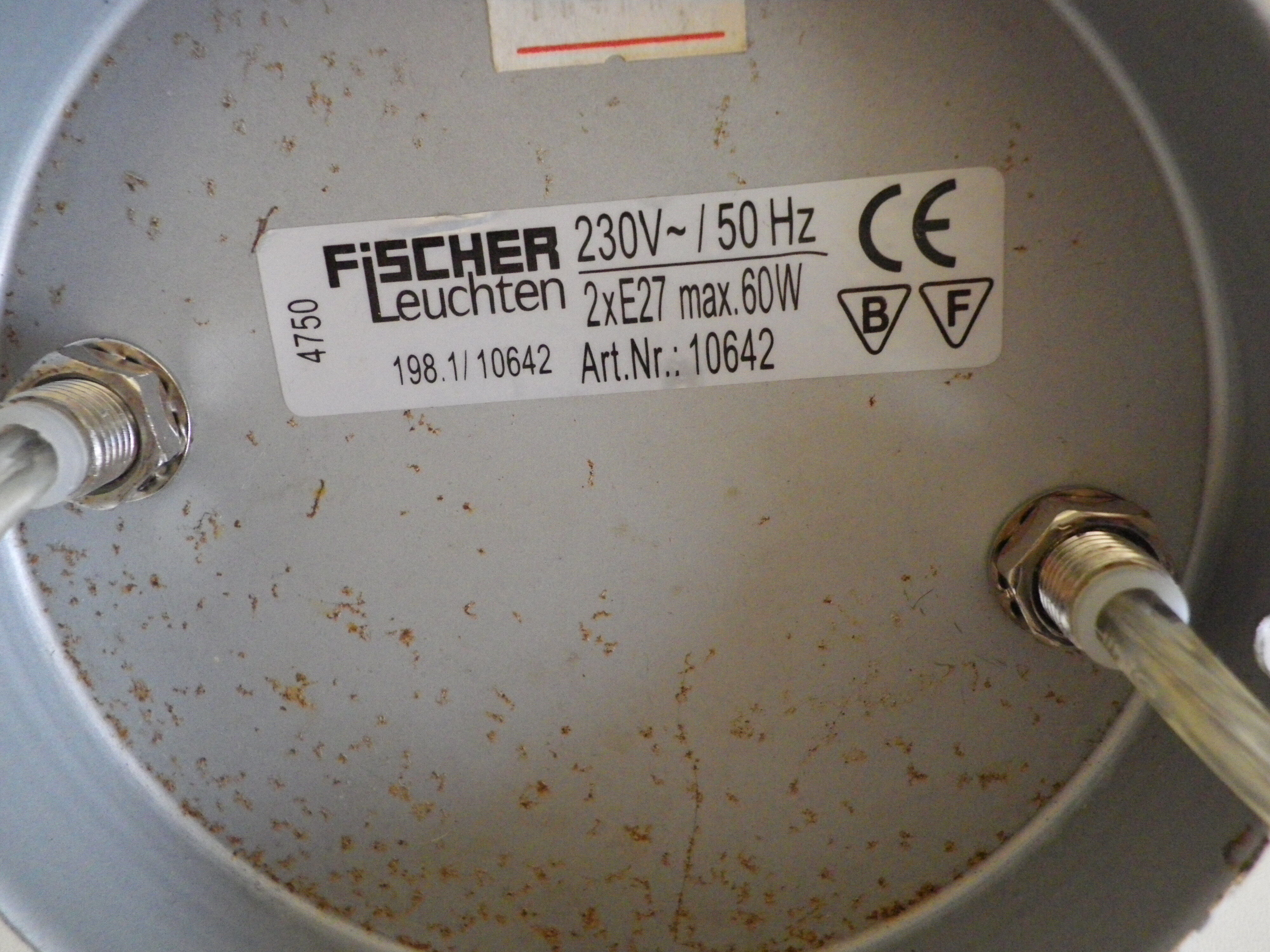 Fischer hanging lamp 1970