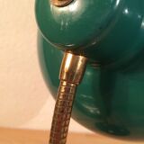 Green flexible desk lamp, 50s,vintage metal