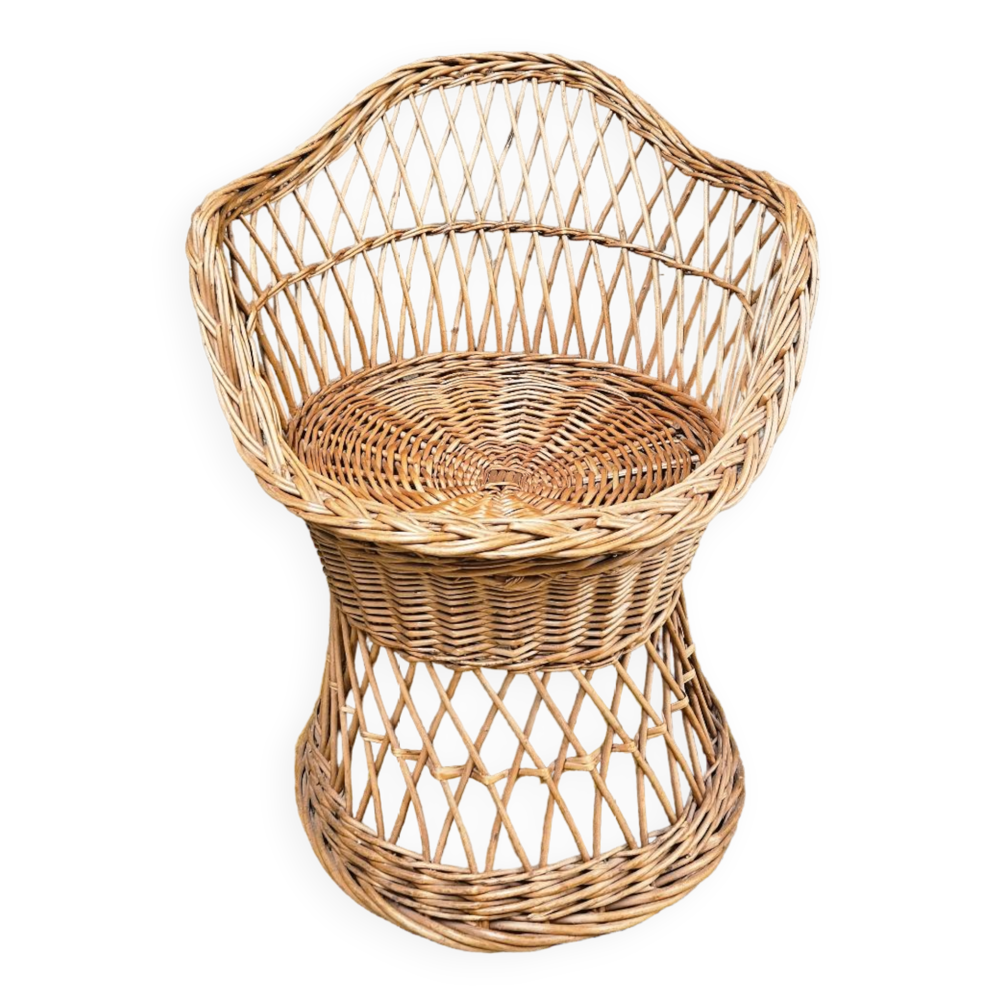 Vintage rattan armchair