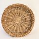 Straw dish on pedestal