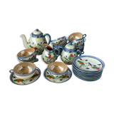 Japanese Iridescent Eggshell Porcelain Cups - Hand Painted