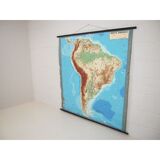 Relief of South America map