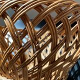Large fruit basket in woven wicker