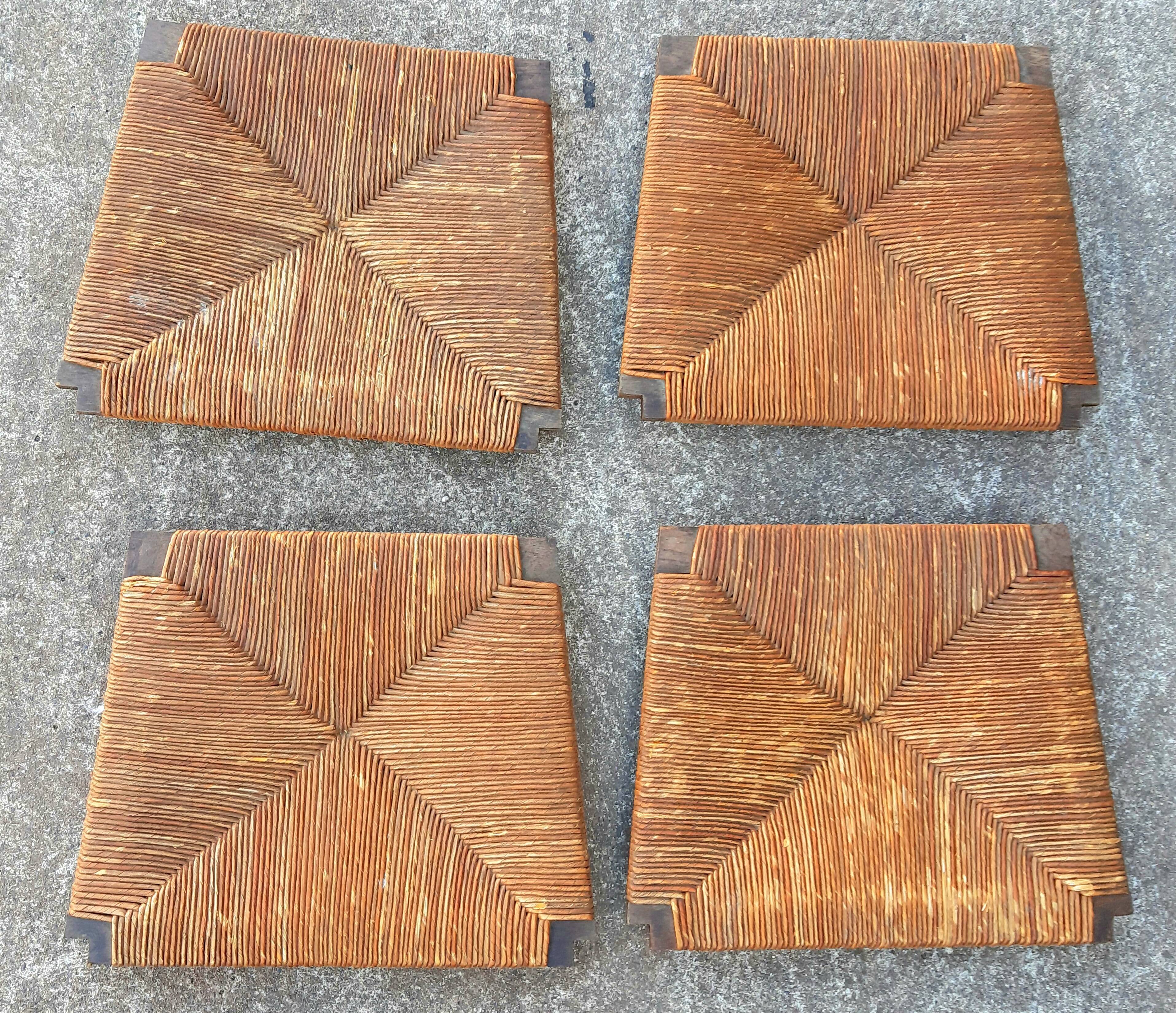 4 Basque oak chairs