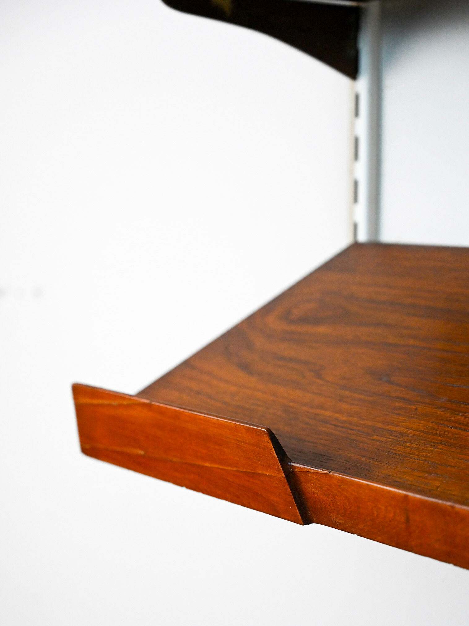 Swedish wooden shelving unit