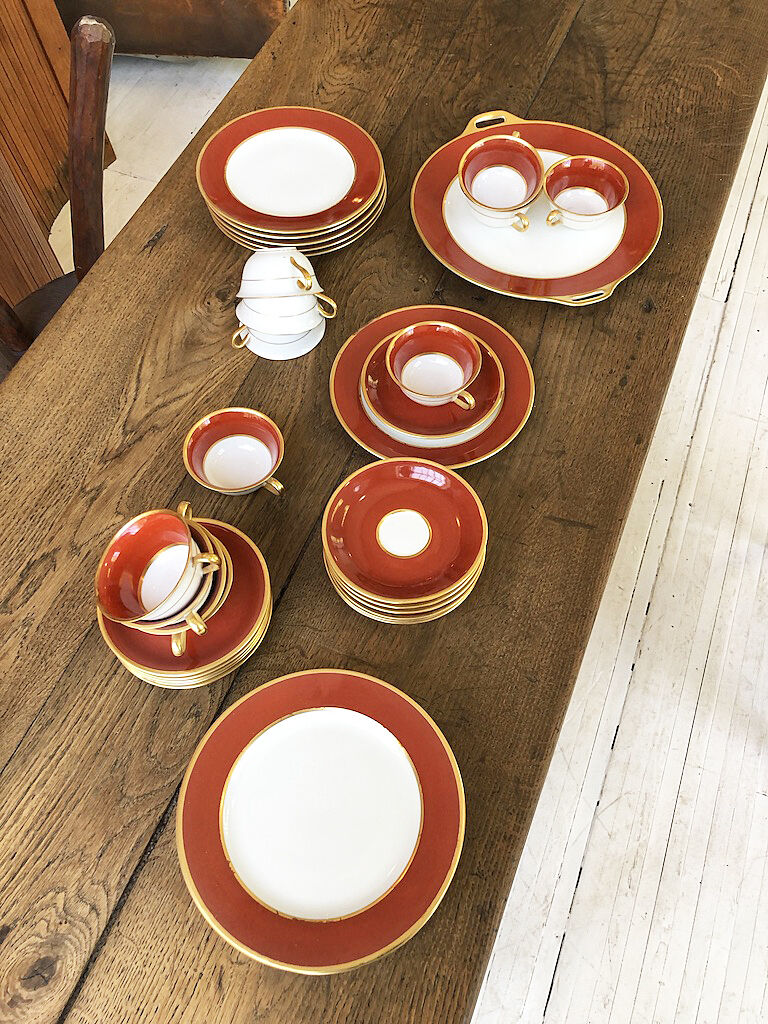 Set plates and coffee Limoges Taourel