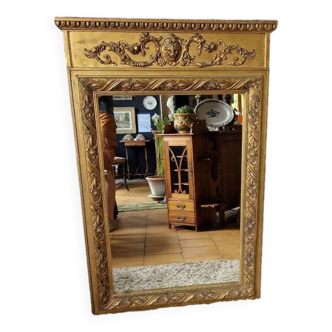 Gilded trumeau mirror