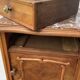 Nightstand Antique Wood and MARBLE