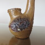 2 ceramic zoomorphic vases, signed 50s