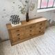 Pine craft cabinet with drawers