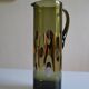 Modernist blown glass pitcher with geometric decoration 1970