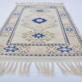 Oushak Handknotted Floor Vintage Rug sku 3450