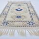 Tapis vintage Oushak tissé à la main, référence 3450.