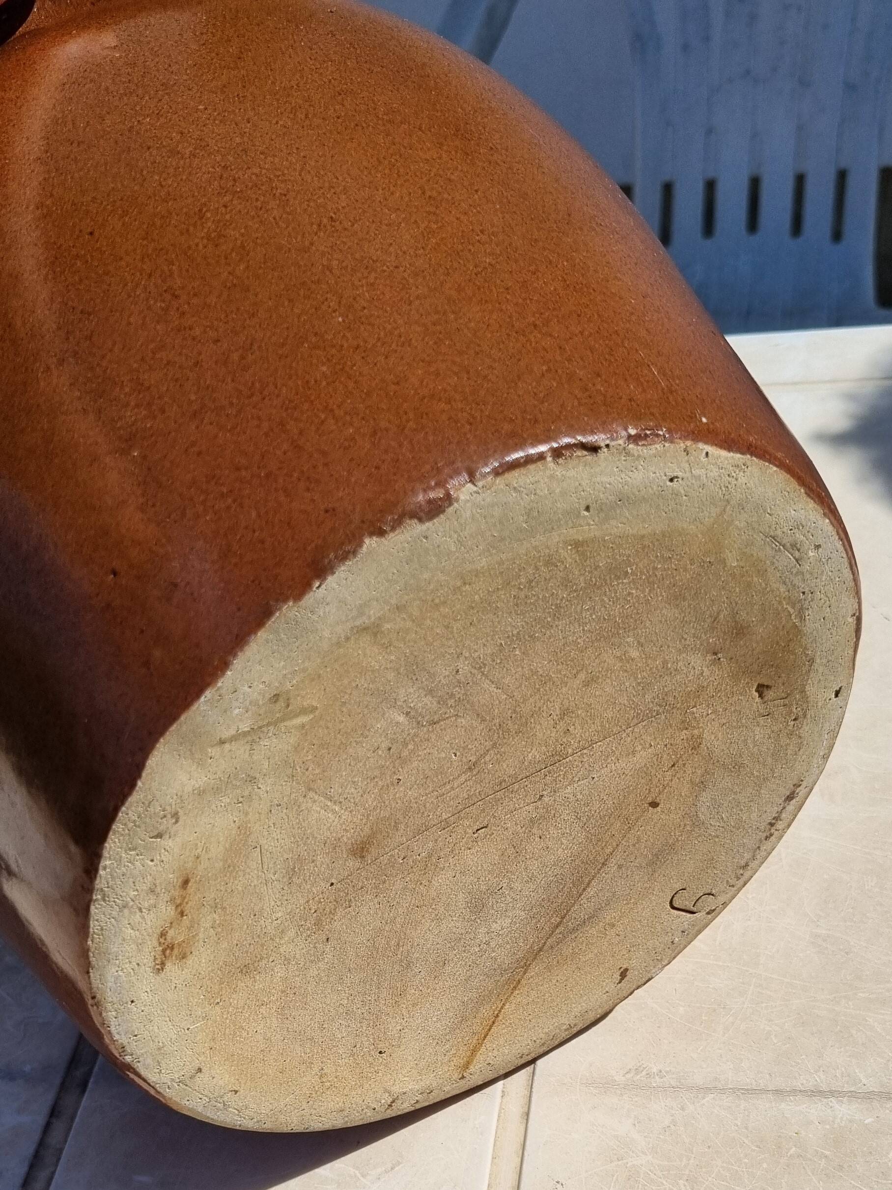 Vintage ceramic glazed stoneware pot