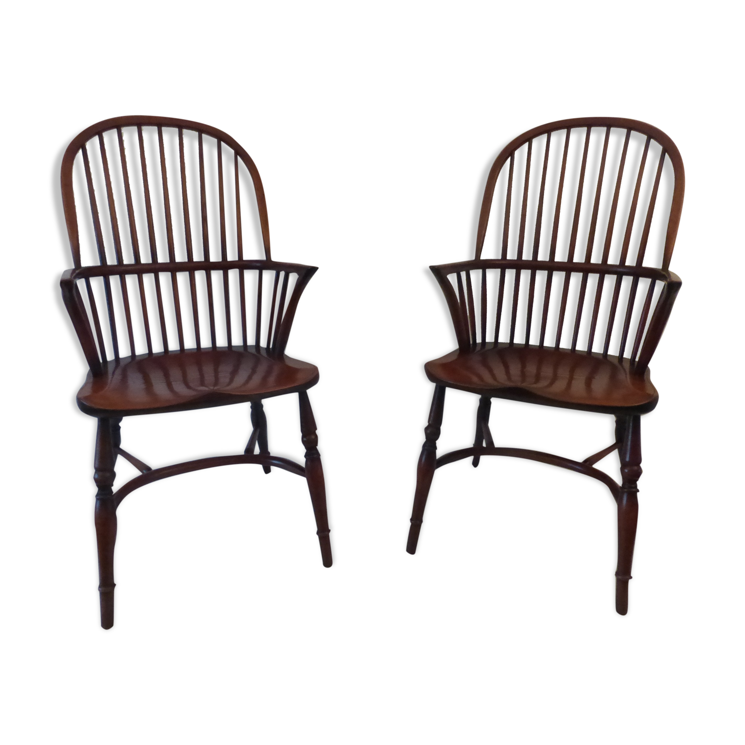 American Windsor armchair pair