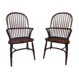 American Windsor armchair pair