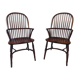 American Windsor armchair pair