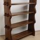 Vintage brutalist solid wood shelf - 1950