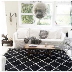 Tapis  beni ouarain noir 155x190cm