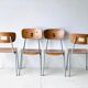 Vintage School Chairs, set of 4