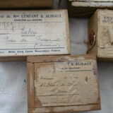 Old boxes postal transport