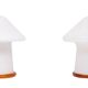 Stunning set Murano Mushroom table lamps 1970s Italy