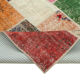 Hand-Knotted Oriental Overdyed 209 cm x 298 cm Multicolor Patchwork Carpet