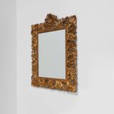 Large 20th Century Italian Baroque style richly decorated wall mirror