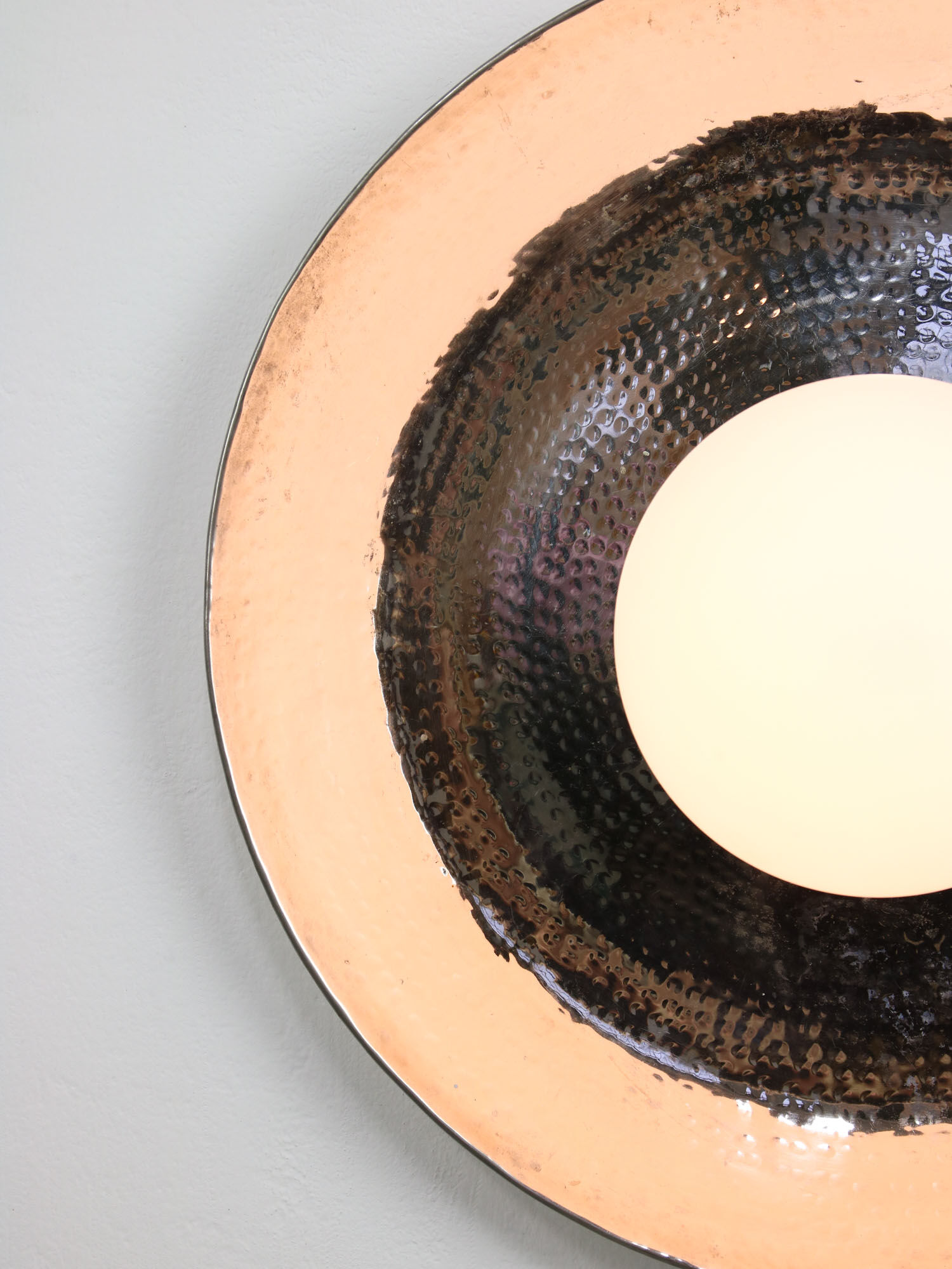 Vintage chrome eye wall lamp, 70s