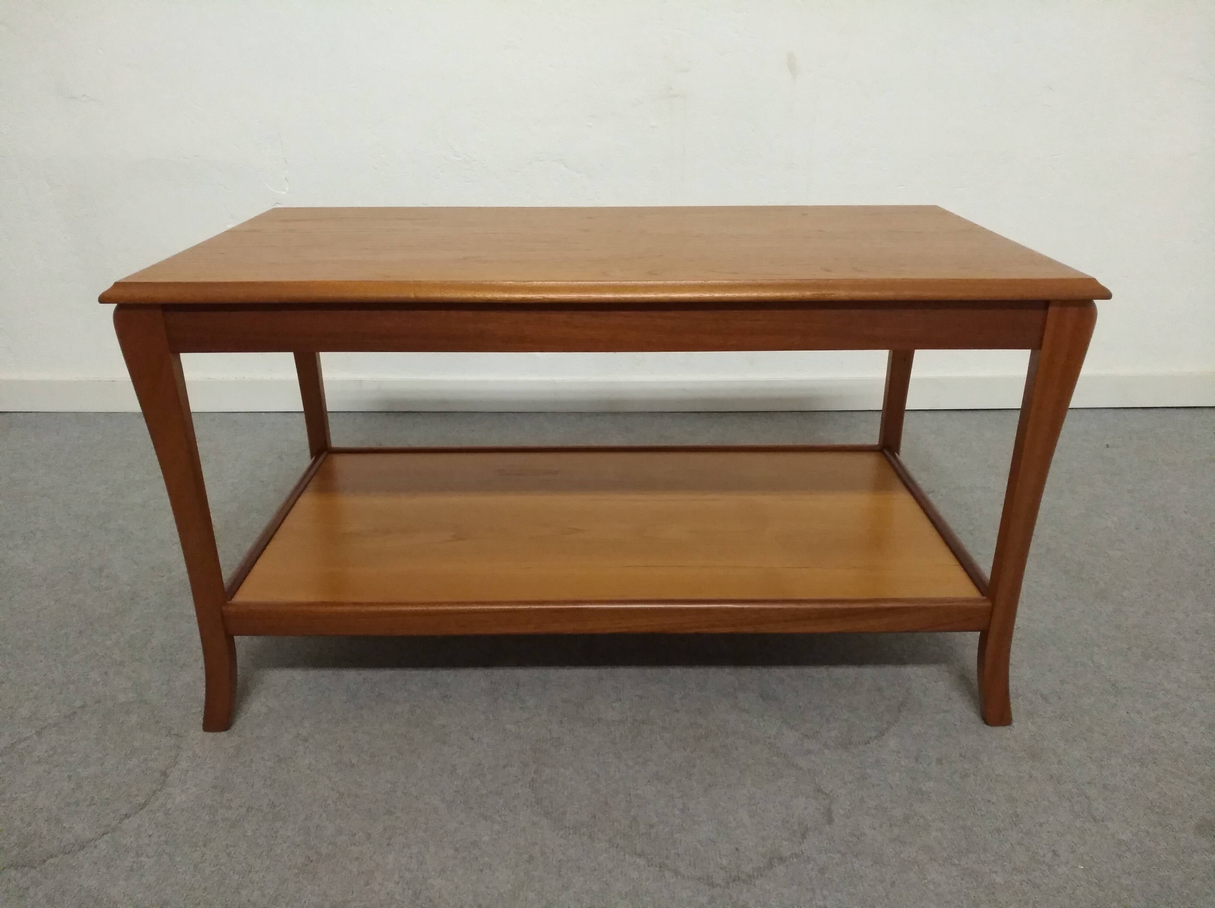 Teak coffee table with vintage extensions