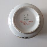 Porcelain planter decorates Paris polychrome flowers or Mehun Albert Pillivuyt