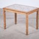 Brutalist Oak Side Table with Tiles, Denmark, 1960s