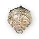 Bronze and crystal ceiling chandelier
